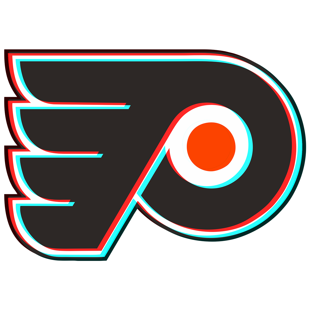 Phantom Philadelphia Flyers logo vinyl decal